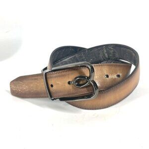 Berluti reversible calligraphic logo Accessories belt Leather Beige